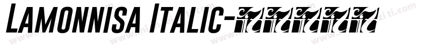 Lamonnisa Italic字体转换